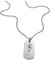 Diesel Halskette Für Männer Einzelne Dogtags, Länge: 650-700mm, Breite: 20mm, Höhe: 40mm Silberne Edelstahl Halskette, DX1352040