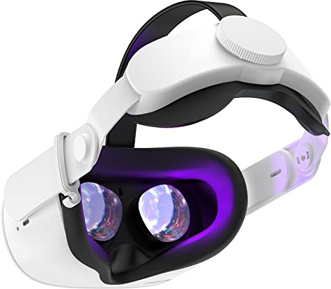 SUPERUS Elite Strap Replacement for Meta/Oculus Quest 2 - Enhanced Comfort, Reduce Head Pressure - Adjustable Hinge