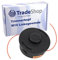 Trade-Shop Zweifaden-Mähkopf/Trimmerkopf/Fadenkopf M10 x 1,0mm Links für Stihl FR131 T, FR410 C-E, FR460 TC-EM/Rückentragbarer Freischneider