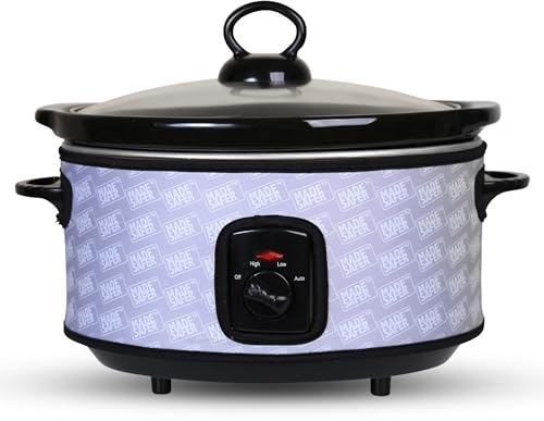 Made Safer - Portable Slow Cooker, Electric Cooker for Overnight Cooking, Versatile and Dependable Slow Cookers, Lightweight Electric Cooking Appliances, Removable Pot, 6.5L