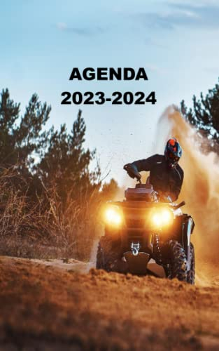 AGENDA 2023 2024: Agenda Scolaire 2023 2024 motocross Planificateur journalier 1 page par jour - Organiseur scolaire de septembre 2023 à juillet 2024 pour étudiants, collège, Lycée - Format A5