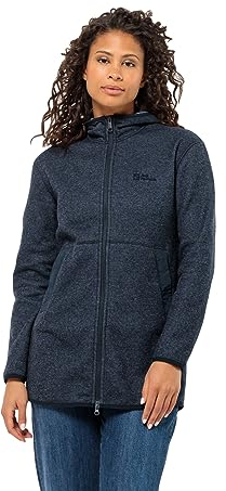 Jack Wolfskin Damen TANNENSPUR Coat W Fleece-Jacke, Night Blue, L