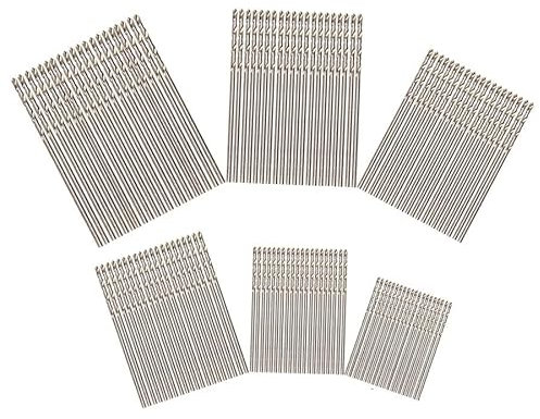 KIZAMI 60 uds 0,5mm/0,6mm/0,7mm/0,8mm/0,9mm/1mm HSS vástago Recto Micro Broca helicoidal Metal Madera plástico Aluminio Hss perforación helicoidal