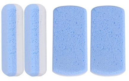 minkissy 4stücke Teiliges Aus Fußfeilen Doppelfarbige Hornhautentferner Und Peelingsteine Für Fußpflege Sanfte Entfernung Von Abgestorbener Haut Und Schwielen Für Pediküre Und