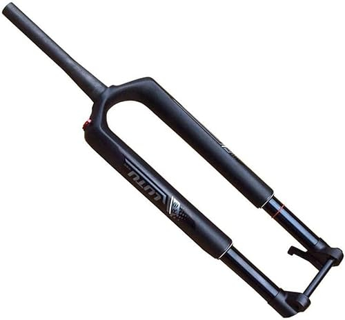 Forcella per Mountain Bike 26/27.5/29 Pollici MTB Forcelle Pneumatiche Freno A Disco 1-1/2 Forcella Anteriore For Bicicletta Con Smorzamento 100mm Corsa 15mm Perno Passante Manuale HL Unisex 1820g (S
