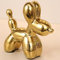 Steviieden Kleine Hundestatuen, Heimdekoration, moderner Stil, goldfarbener Ballon-Hund, dekorative Ornamente für Wohnzimmer, Schlafzimmer, Büro, Schreibtischschrank, Bastelballon-Hund (Gold)