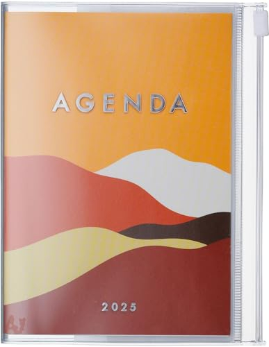 MARK'S 2024/2025 Taschenkalender B6 vertikal, Mountain, Orange: Von Oktober 2024 bis Dezember 2025