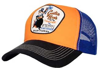 King Kerosin Herren Trucker Cap Vintage Mesh Cap Miami Florida Retro Kappe Snapback Gator Bar and Lounge