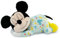 Clementoni Disney Baby Mickey Plüschfigur - Schlafender Baby Mickey mit Licht und Sound, Super-weiches Plüschtier, Beruhigendes Nachtlicht für Babys, Ab 0 Monaten