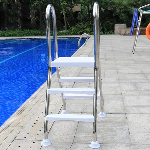 Échelle de piscine hors sol en acier inoxydable 304 – Accessoire durable pour piscine, accès facile pour les nageurs