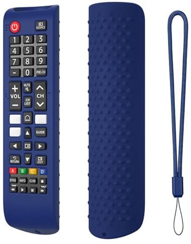 Fiorky Protective Silicone Remote Case for Sam-sung Smart TV Remote BN59-01315A 01315B, An-ti-Slip Remote Cover Shockproof Protective Controller Sleeve Skin with Lanyard, Washable