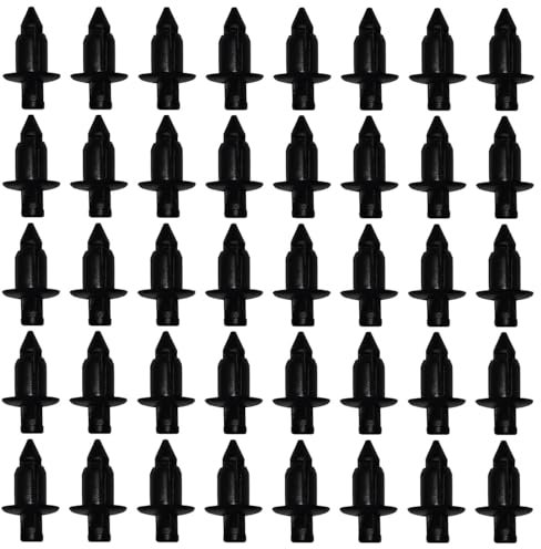 Amazleer Rivet Plastique, Clips de Fixation pour Voiture, 40 Pcs Clips de Retenue Carrosserie pour Yamaha/Suzuki/Kawasaki/Forza, Clip de Carénage en Plastique Trou de 6mm (40)