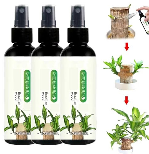 Brazilian Wood Plant Food,Bamboo Liquid Fertilizer,Hydroponic Brazilian Wood Nutrient Solution,Brazilian Wood Flowering Special Nutrient Solution,Liquid Fertilizer for Indoor Outdoor Plants (3 Pcs)