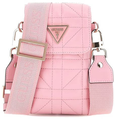 GUESS Umhängetasche Handytasche Latona Flap Chit Chat Phone Bag Pink rosa