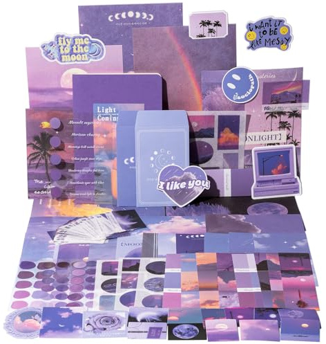 YagCu Scrapbook Kit für Anfänger, ästhetisches Junk-Tagebuch-Zubehör, Scrapbooking und Journaling-Materialien, Bullet Journals Schreibwaren, Planer DIY Kunst Handwerk, Frauen Erwachsene