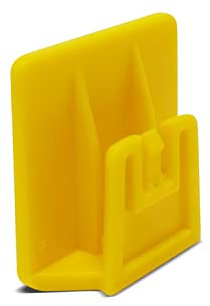 4R Quattroerre.it 1689B Clip per Telepedaggio Sistema di Fissaggio Removibile, 3 x 3 cm, Giallo