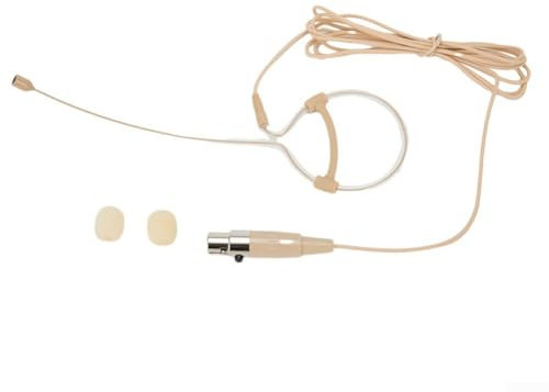 Beige Single Earhook Headset Mic for Studio Sound, Suitable for Professionals (S(For Shure))