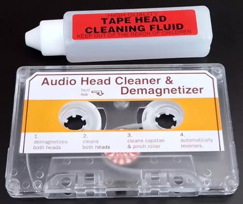 Tape Head Cleaner & Demagnetizer For Technics Cassette Tape Recorder Player deck