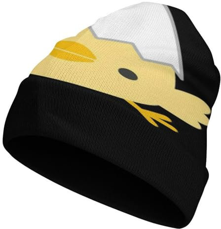 Cmagnifico Beanie-Mütze, Eierschalen-Küken, Strickmütze, weich, dehnbar, Thermo-Beanie-Mütze für Männer und Frauen, Eierschalen-Küken, Einheitsgröße