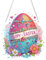Starnearby Türkranz Ostern DIY Diamond Painting Ostern Anhänger Diamant Painting Fensterbilder Ostereier zum Aufhängen Diamant Malerei Basteln Ostern Kinder (Ostereier)