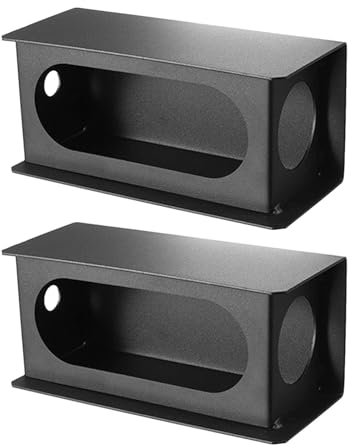 Acunny Ovaler Rücklichtkasten, Anhänger-Lichtkästen aus Stahl,Rücklichtschutz für Anhänger aus Karbonstahl | 2x LKW-Rücklichtbox-Set, verschleißfeste Rücklichtbox für Pferdeanhänger, Muldenkipper