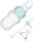 Garneck Multifunktionale Silikon Nuckelflasche Für Blaue Milchflasche Zum Füttern Von Brei Und Flüssigkeiten Leicht Zu Reinigen Für Unterwegs