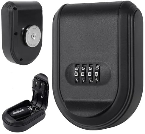 Calenxy Schlüsseltresor mit Zahlencode,Magnetischer Schlüsselkasten mit 4-Stelligem Zahlencode,wasserdichte Schlüsselbox Schlüsselsafe Aussen für Haustüren,Garagen und Büros