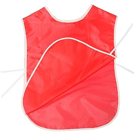 YARNOW 1 Pièce Dessiner des vêtements tablier en coton tablier blanc enfant soupçon de sevrage tablier de peinture pour enfants gilet plastron blouse bébé imperméable toile de nylon rouge