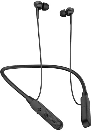 Nsyee V6.0 Bluetooth Neckband Earphones, 30H Playtime, Voice Assistant | Bluetooth Headphones, Lightweight Neckband Headset, Magnetic In Ear Earbuds for Running, IPX4 Noise Cancelling, Black