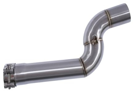 avdb-moto Tube Raccord échappement 51mm compatible avec BMW F900XR 0K21 2020-2024, F900R 0K11 2020-2024 Mid Pipe Décatalyseur