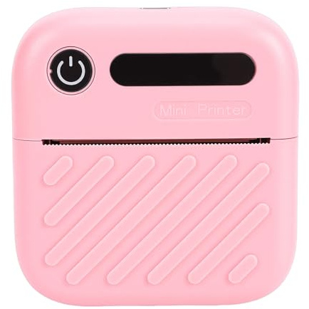 Fockety Sticker-Drucker, tragbarer Mini-Thermodrucker mit 200 DPI, Bluetooth und Einer Papierrolle, App-gesteuerter, tintenloser Sticker-Maker für Notizen, Tagebücher Bastelarbeiten