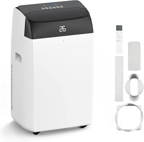 Zstar Mobile Klimaanlage 10000 BTU, Leise, R290 Kältemittel, 4-in-1 Funktionen (Kühlen/Entfeuchten/Lüften/Schlafmodus), für Räume bis 45 m² – Ohne Außengerät, Weiß