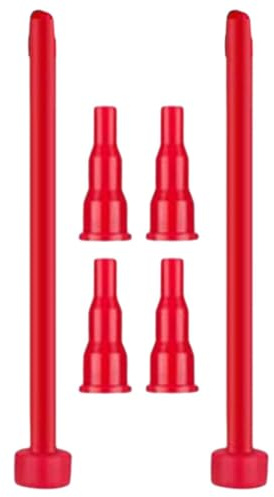 PLAFOPE Adaptateur Bouteille de Gaz Rouge Léger en Plastique Abs, Kit 2 Sets pour Convertir Cartouches de Gaz, pour Usage Extérieur et Domestique