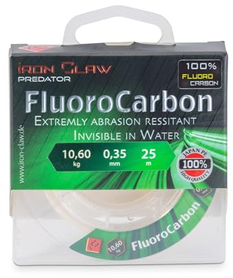 Sänger Top Tackle Systems Fluorocarbon 100% von Iron Claw in Transp. 25m Verschiedene Grössen (Ø 0,30mm / 8,64kg)
