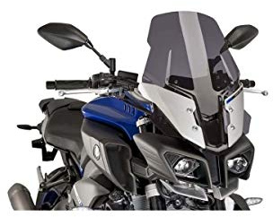 Puig 8918F Touring Plus Windscreen improved wind protection, Dark Smoke