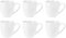 EuroDiscount Kaffeebecher Kaffeetasse Porzellan Weiß mit Henkel 6 Stück Set Modell-Auswahl, Modell:500 ml bauchige Form