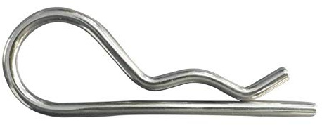 316 Stainless Steel R-Clips (Spring Cotter Pins), Metric Sizes Marine Grade, Quick Removal (10, 2mm)