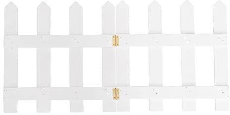 DOITOOL 1pcs 1.2 Bois clôture d'arbre de noël décoratif noël Blanc palissade clôture de Jardin pour noël Arbre de noël décoration de fête de Mariage (Blanc)