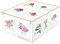Aufbewahrungsbox mit Deckel für Kleidung und Wäsche, Botanische Gross Karton Kiste, Kleiderschrankboxen, saisonaler Wechsel, Geschenkkarton 50x39x24 cm