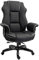 Vinsetto Bürostuhl, Ergonomisch Schreibtischstuhl mit Liegefunktion, Drehfunktion, Höhenverstellbar Computerstuhl für Home-Office, Kunstleder, Schwarz
