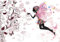 wandmotiv24 Fototapete Blumenfee Elfe Schmetterlinge, XXL 400 x 280 cm - 8 Teile, Wanddeko, Wandbild, Wandtapete, Elfen Fantasy Blumen rosa M6592