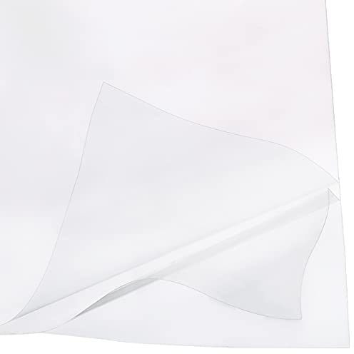 FINGERINSPIRE 20 Stück A4 Doppelseitiges Klebeband Blätter 21x30 cm Klar Starkes Klebeband Blatt PET Selbstklebende Transparente Aufkleber für DIY Karten Kunst Handwerk Fotoalben Machen