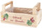Herz & Heim® Osternest mit Namen in Form einer Holzkiste mit Gravur oder Druck - Osterkörbchen (Tulpen)