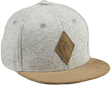Soulbuddy Kinder Cap – Unisex Kinderkappe – Schirmmütze für Jungen & Mädchen – Trendiger Sonnenhut für Outdoor & Freizeit Hellgrau – Größe M