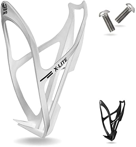 Hilo Sports Fahrrad Flaschenhalter - [Extra starker Halt] - Leichter Fahrrad Getränkehalter - Fahrradflaschenhalterung für alle Fahrradflaschen - Trinkflaschenhalter mit 2 Schrauben