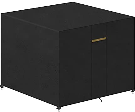 VANSHEIM Fire Pit Cover Square,Outdoor Table Cover,Patio Set Covers Waterproof Fabric Outdoor Garden Table Cover,Patio Table and Chairs Covers Square 80x80x80cm