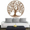 INDIGOS UG - Wandtattoo Wohnzimmer - Wandaufkleber Baum des Lebens - 0 - Lebensbaum Weltenbaum - 96x96 cm - Kupfer - Aufkleber Kinderzimmer Schlafzimmer Küche Badezimmer Büro Dekoration