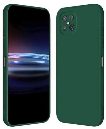 RankOne Custodia per OPPO Reno4 Z 5G (6.57 Inches) Cover Morbida in Silicone TPU - Verde scuro