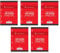 CONQUÉRANT Lot de 5 Feuilles Simples A4 Seyès 100 Pages 80g Grands Carreaux Sous Film Roses