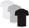FM London Fm London (Lot de 3/5) T-shirts pour Hommes T-Shirt Homme, Noir, Gris, Blanc (3 Unités), L